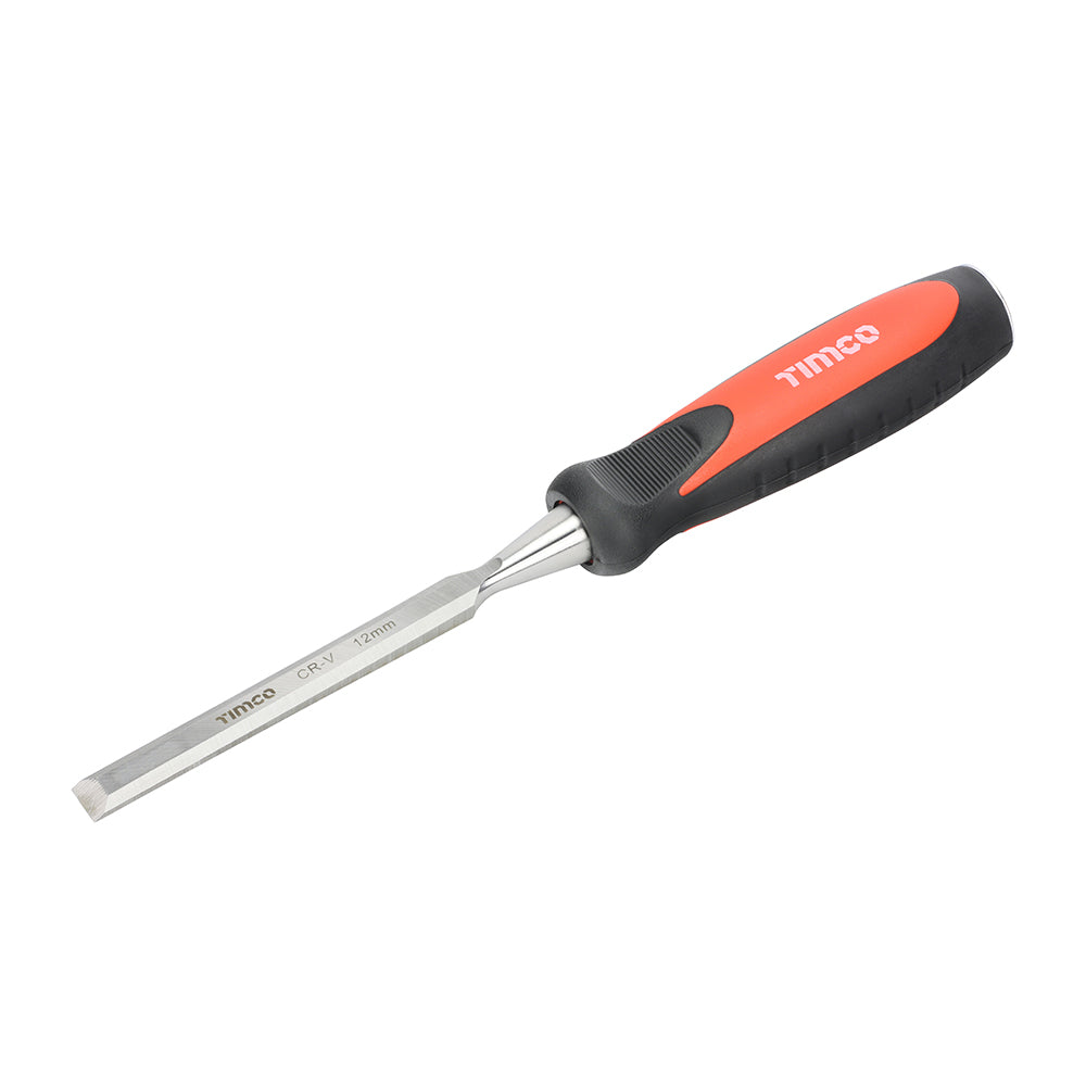 This is an image of Timco - Bevel Edge Wood Chisel 12mm (1 Each Clip) 468245