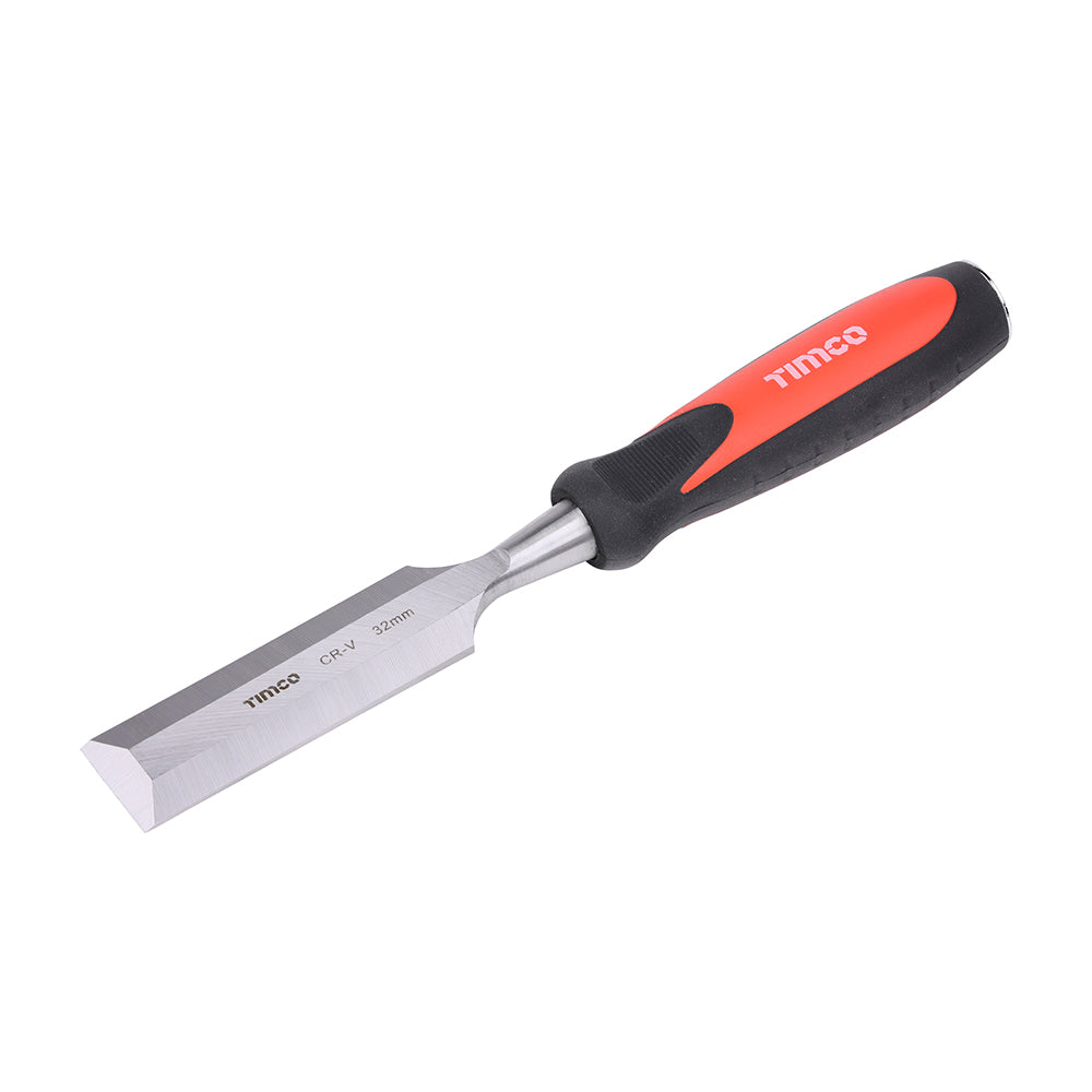 This is an image of Timco - Bevel Edge Wood Chisel 32mm (1 Each Clip) 468934