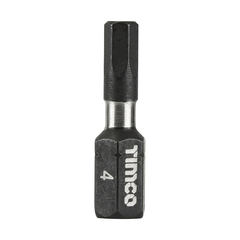 This is an image of Timco - Impact Driver Bits - Hex 4.0 x 25 (10 Pieces Handy Bit Pack) 4HX25X6