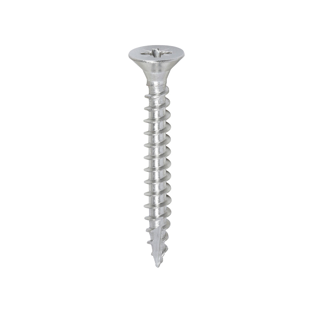 This is an image of Timco - Classic Multi-Purpose Screws - PZ - Double Countersunk - A2 Stainless Steel 5.0 x 40mm - (200 PCS Box) 50040CLASS