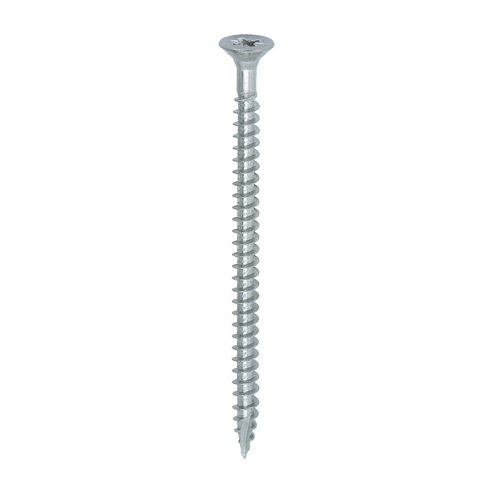 This is an image of Timco - Classic Multi-Purpose Screws - PZ - Double Countersunk - A4 Stainless Steel 5.0 x 80mm - (200 PCS Box) 50080CLA4