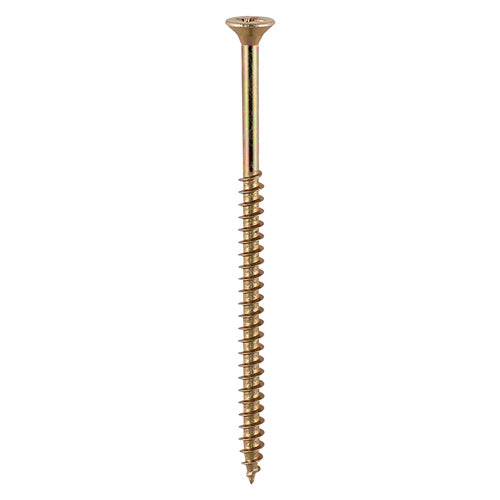 This is an image of Timco - Solo Woodscrews - PZ - Double Countersunk - Yellow 5.0 x 100mm - (90 PCS TIMbag) 50100CHYB