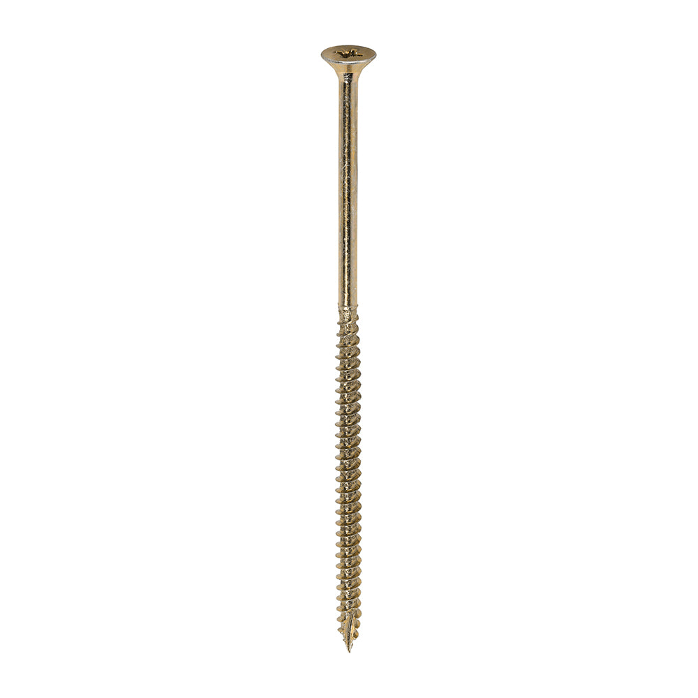 This is an image of Timco - Classic Multi-Purpose Screws - PZ - Double Countersunk - Yellow 5.0 x 120mm - (100 PCS Box) 50120CLAF