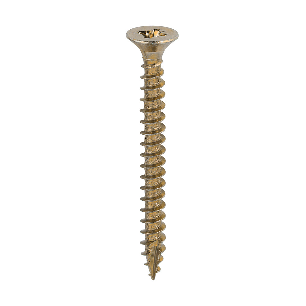 This is an image of Timco - Classic Multi-Purpose Screws - PZ - Double Countersunk - Yellow 6.0 x 60mm - (200 PCS Box) 60060CLAF