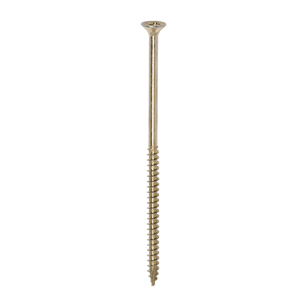 This is an image of Timco - Classic Multi-Purpose Screws - PZ - Double Countersunk - Yellow 6.0 x 130mm - (100 PCS Box) 60130CLAF
