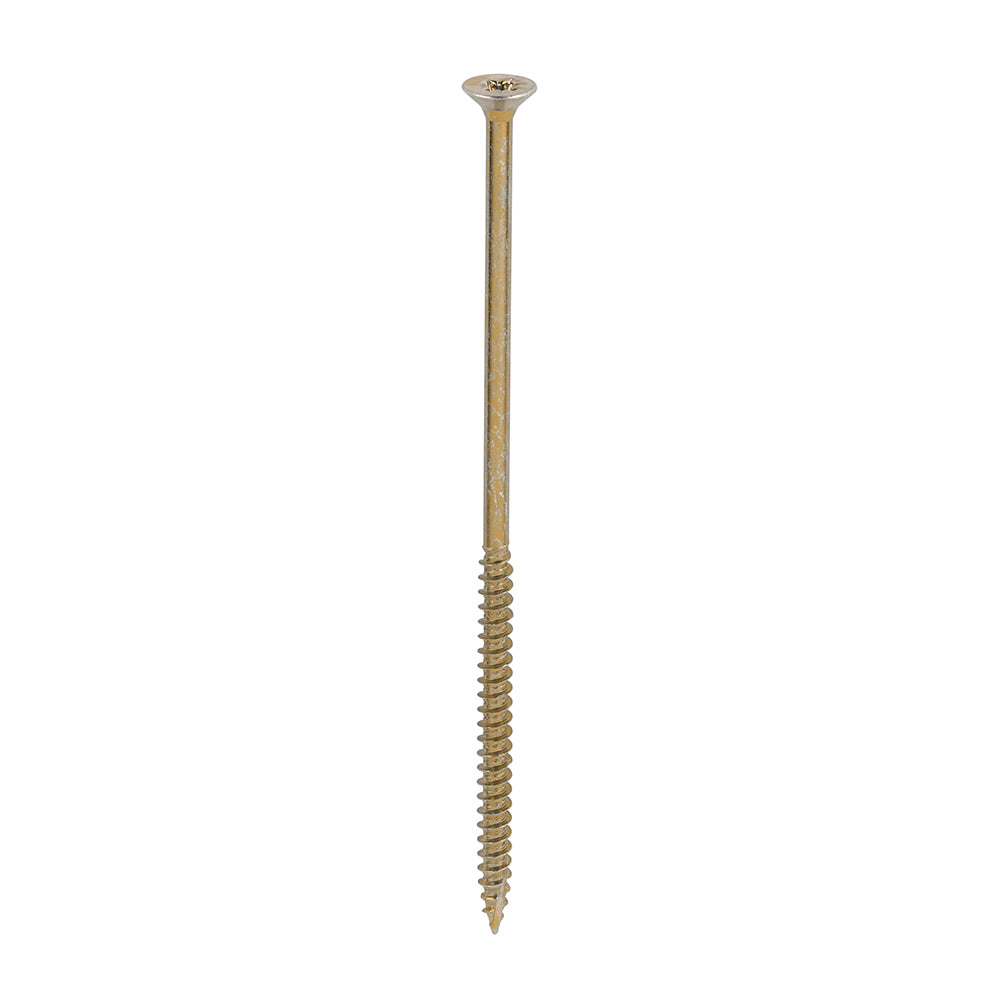 This is an image of Timco - Classic Multi-Purpose Screws - PZ - Double Countersunk - Yellow 6.0 x 150mm - (100 PCS Box) 60150CLAF