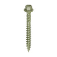 This is an image of Timco - Timber Frame Construction & Landscaping Screws - Hex - Exterior - Green Organic 6.7 x 60mm - (50 PCS Box) 60IN