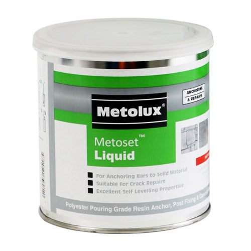 This is an image of Timco - Metolux 2 Part Metoset Liquid Mortar - Grey 5kg (1 Each Tin) 65627