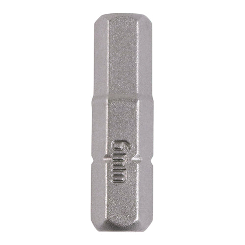 This is an image of Timco - S2 Driver Bits - HX 6.0 x 25 (2 Pieces Blister Pack) 6HX25GB