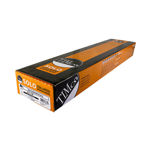 This is an image of Timco - Solo Collated Chipboard & Woodscrews - PH - Double Countersunk - Yellow 4.5 x 70mm - (500 PCS Box) 70SCOLY