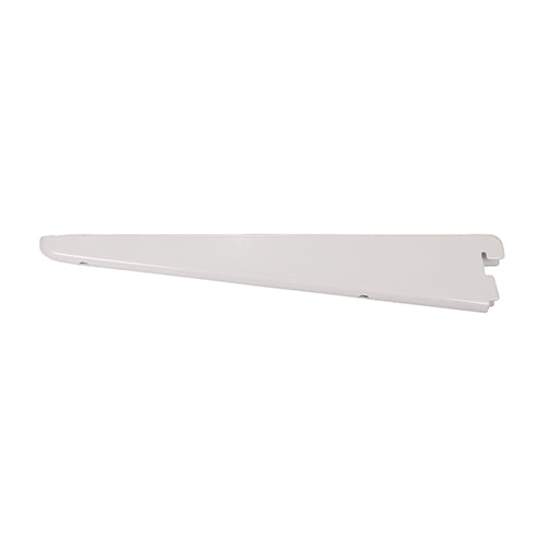 This is an image of Timco - Twin Slot Shelf Bracket - White 270mm 712321