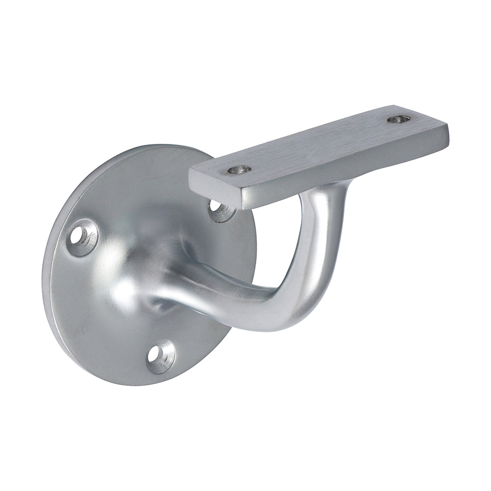 This is an image of Timco - Handrail Bracket - Satin Chrome 64mm (1 Each TIMbag) 712327P