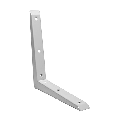 This is an image of Timco - Mitred Shelf Bracket - White 250 x 250mm (1 Each Unit) 712901