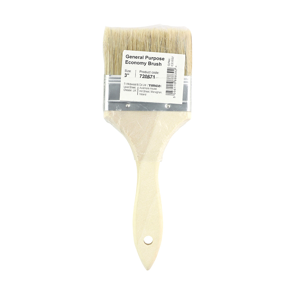 This is an image of Timco - Economy General Purpose Brush 3" (1 Each Unit) 720671