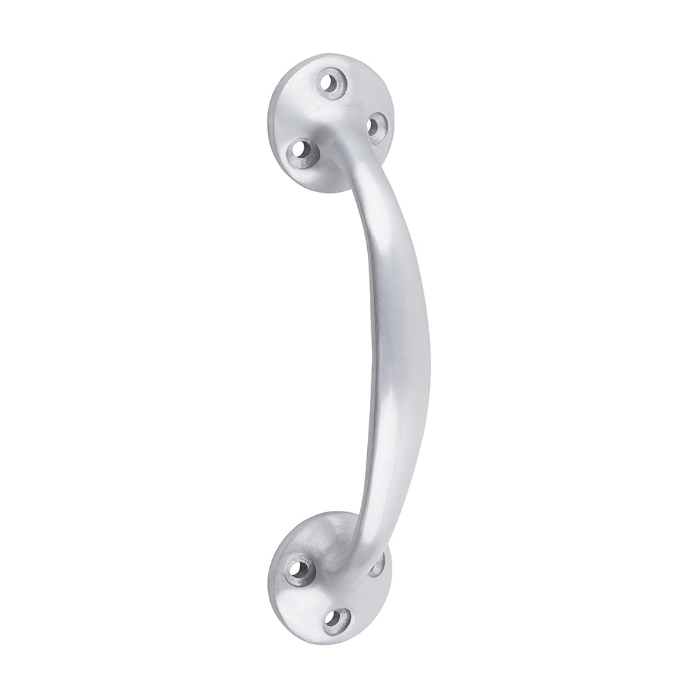 This is an image of Timco - Bow Handle - Satin Anodised Aluminium 145mm (1 Each TIMpac) 725096