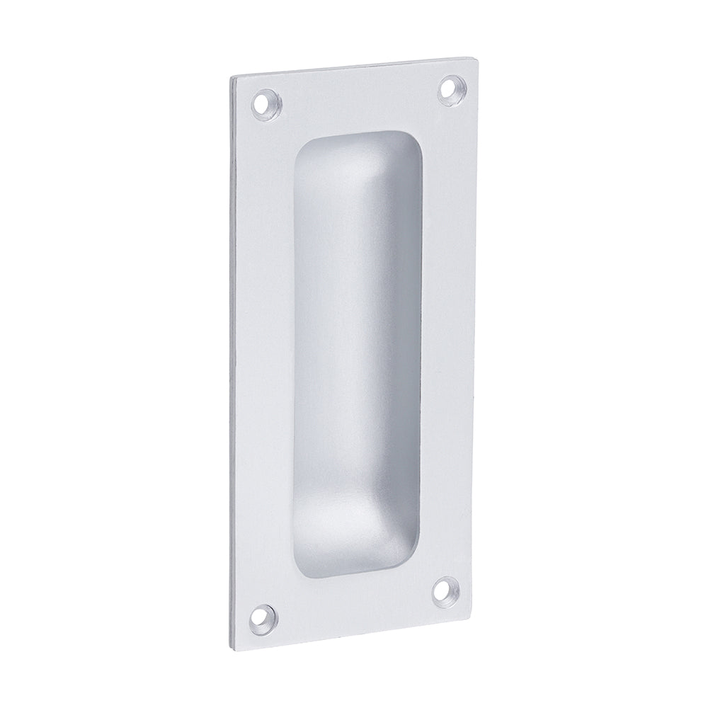 This is an image of Timco - Flush Pull - Satin Anodised Aluminium 89mm (1 Each TIMpac) 725141