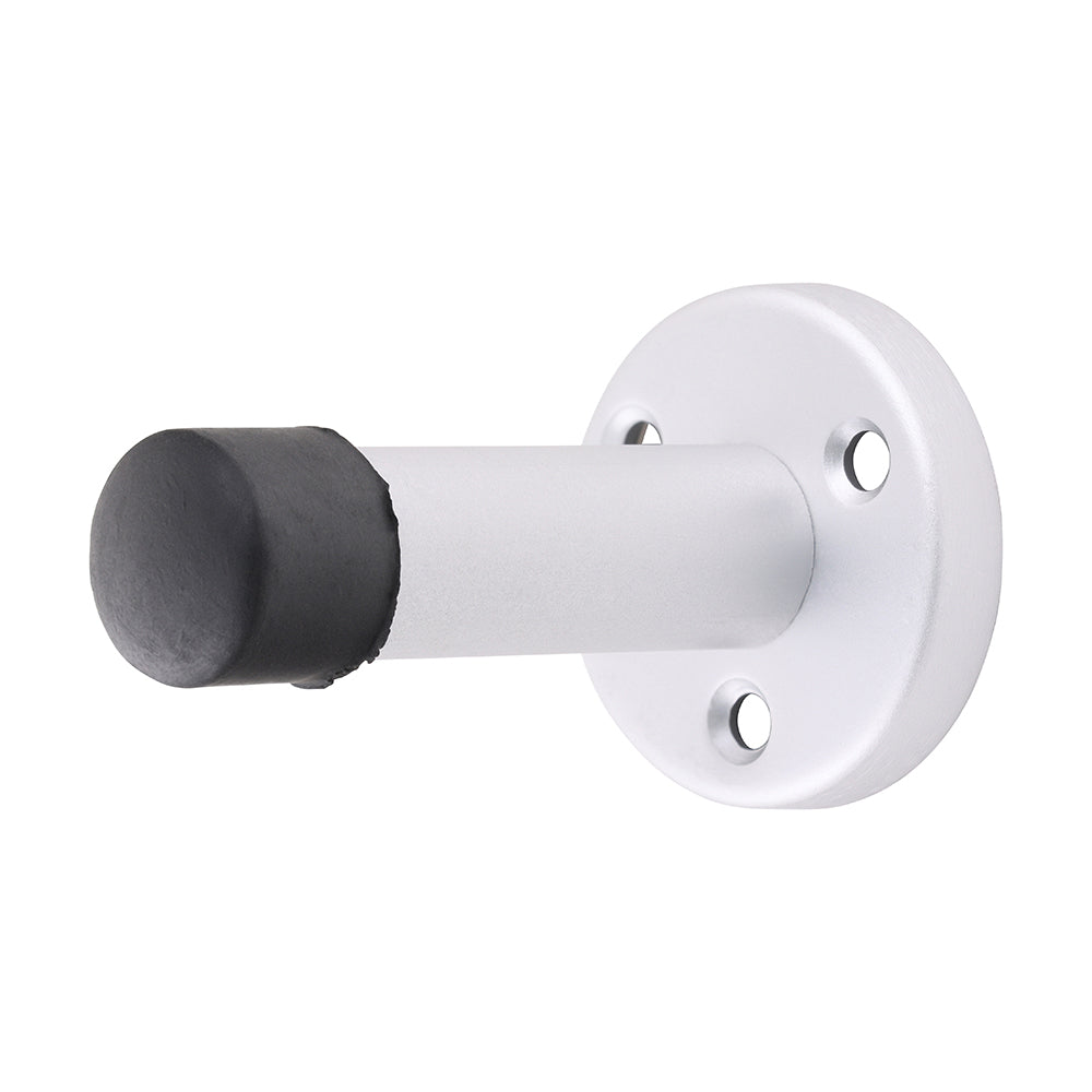 This is an image of Timco - Projection Door Stop - Satin Anodised Aluminium 70mm (1 Each TIMpac) 725180