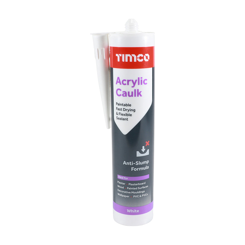 This is an image of Timco - Acrylic Caulk 300ml 732871