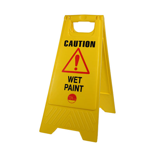 This is an image of Timco - A-Frame Safety Sign - Caution Wet Paint 610 x 300 x 30 (1 Each Bag) 747654