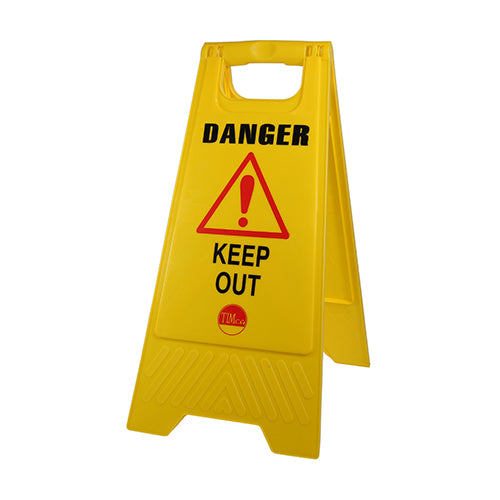 This is an image of Timco - A-Frame Safety Sign - Danger Keep Out 610 x 300 x 30 (1 Each Bag) 747852