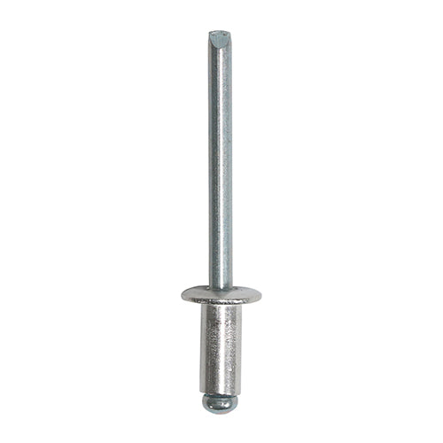 This is an image of Timco - Rivets - Dome Head - Aluminium 4.8 x 10mm - (500 PCS Box) 748147