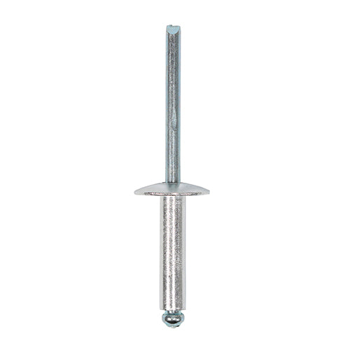 This is an image of Timco - Rivets - Flange Head - Aluminium 4.8 x 20mm - (250 PCS Box) 748499