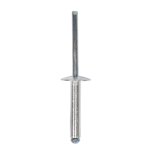 This is an image of Timco - Rivets - Flange Head - Aluminium 4.8 x 16mm - (37 PCS TIMpac) 748735P