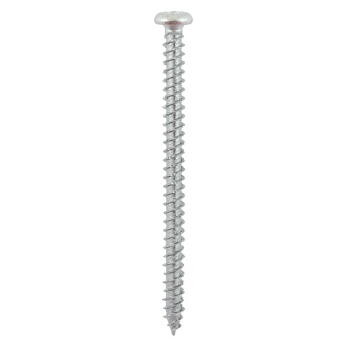 This is an image of Timco - Concrete Screws - TX - Pan - Zinc 7.5 x 120mm - (100 PCS Box) 75120MFPAN
