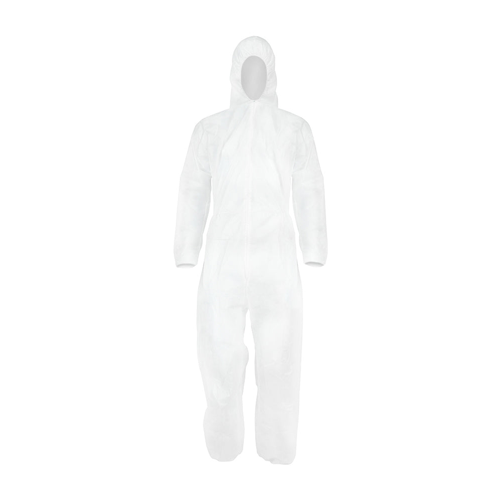 This is an image of Timco - General Purpose Coverall - White Medium (1 Each Bag) 770334