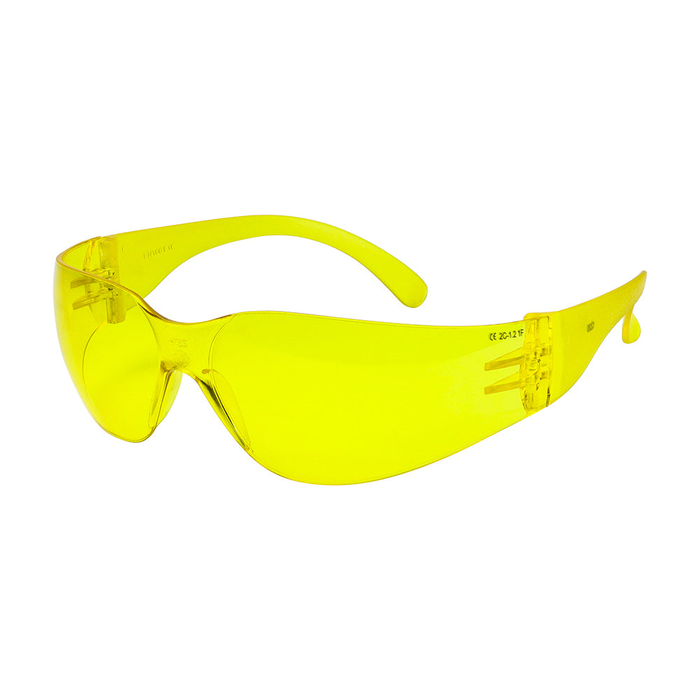This is an image of Timco - Standard Safety Glasses - Amber One Size (1 Each Bag) 770340
