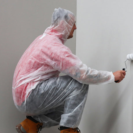 This is an image of Timco - General Purpose Coverall - White Large (1 Each Bag) 770582