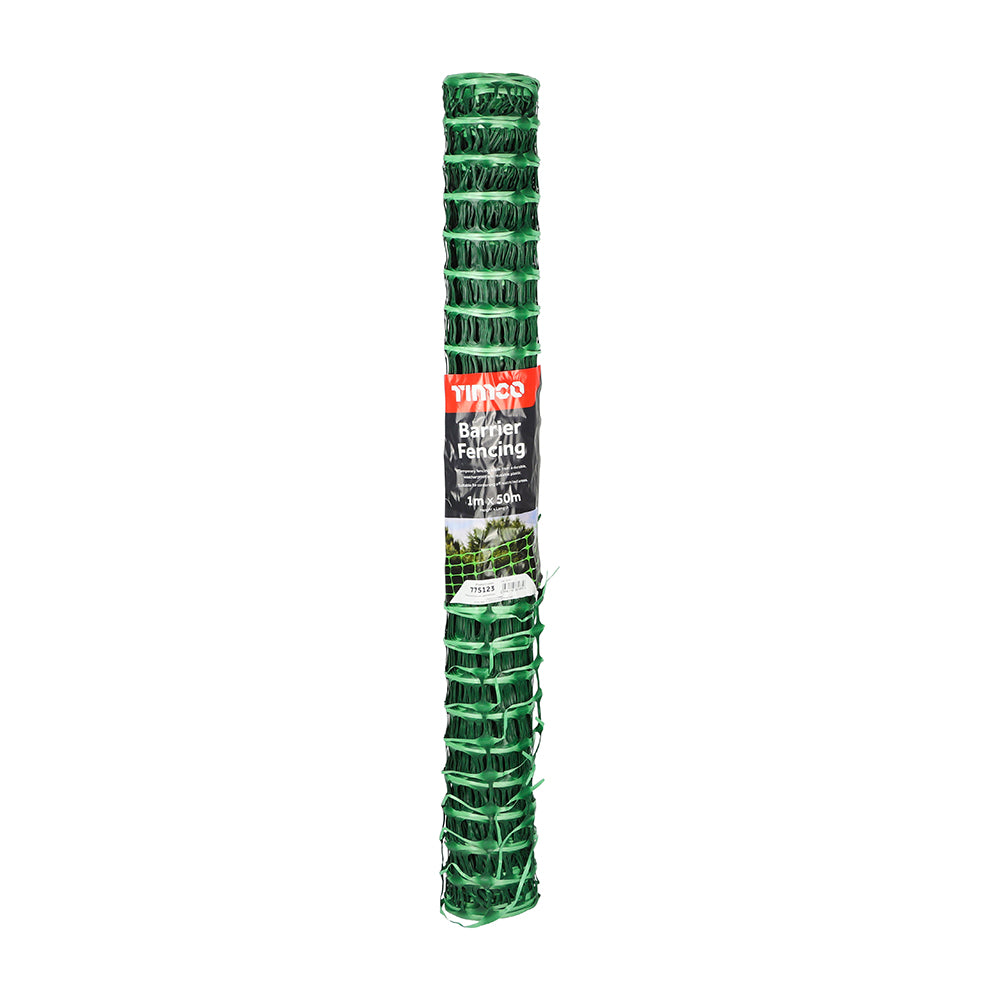 This is an image of Timco - Barrier Fencing - Green 1m x 50m (1 Each Bag) 775123