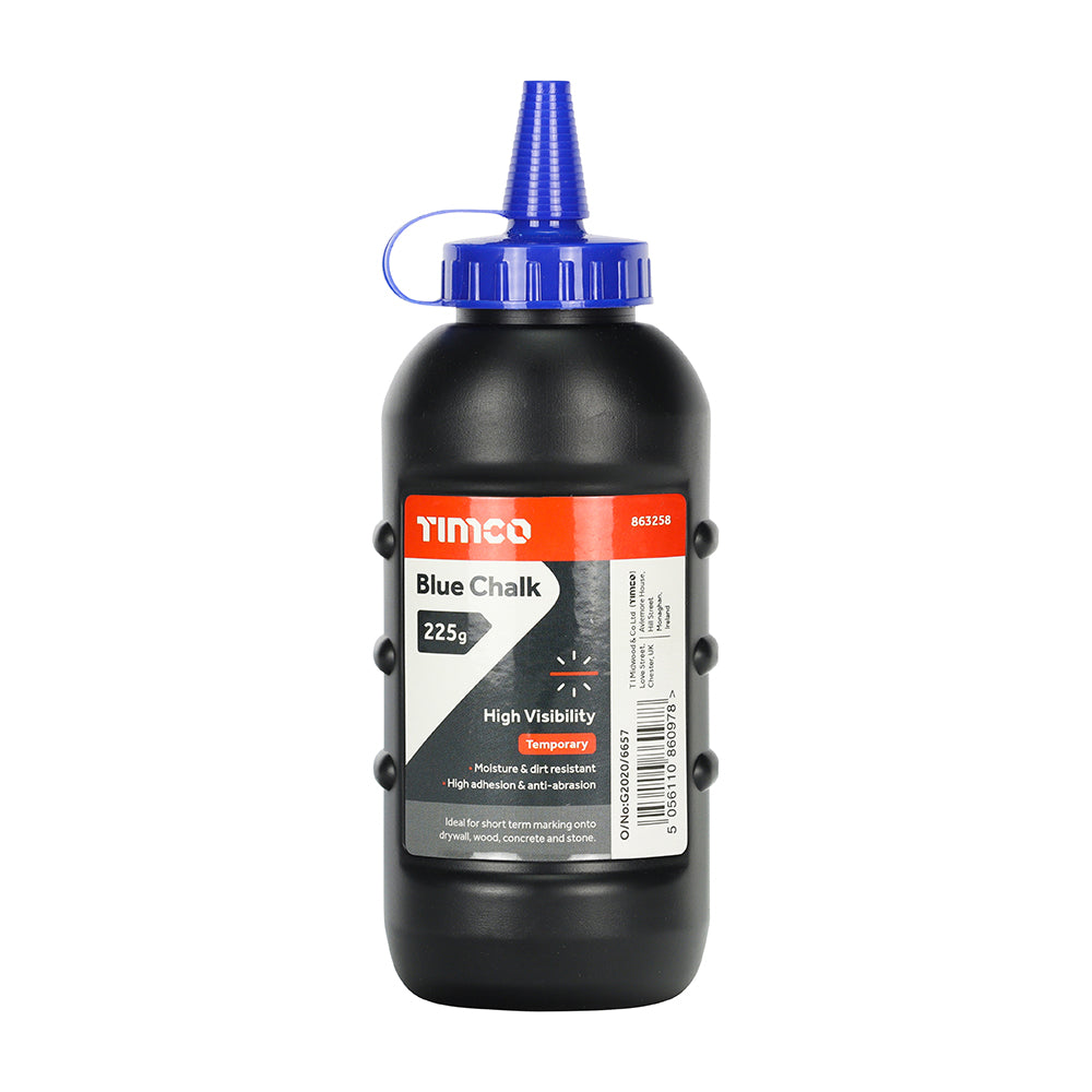 This is an image of Timco - Blue Chalk 225g (1 Each Bottle) 863258