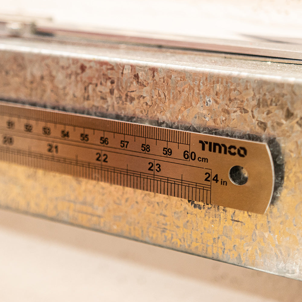 This is an image of Timco - Steel Ruler 300mm (1 Each Wallet) 863741