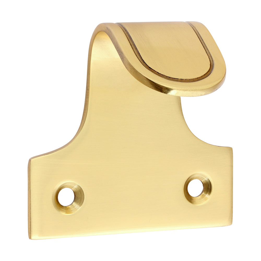 This is an image of Timco - Traditional Pattern Sash Lift - Polished Brass 52mm (1 Each Bag) 949207