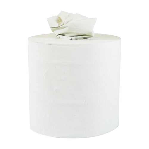 This is an image of Timco - Centrefeed Rolls - White 150m x 170mm (6 Pieces Pack) 973359