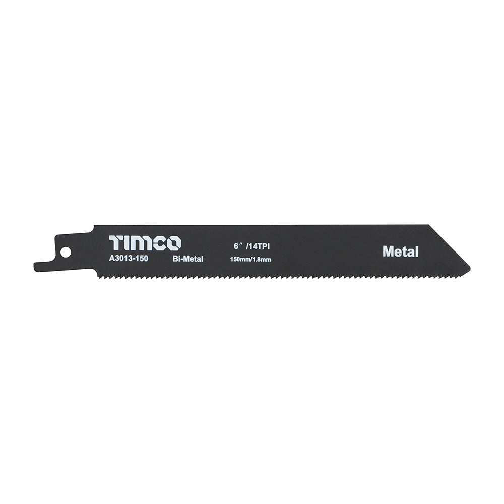 This is an image of Timco - Reciprocating Saw Blades - Metal Cutting - Bi-Metal - S922BF S922BF (5 Pieces Pack) A3013-150