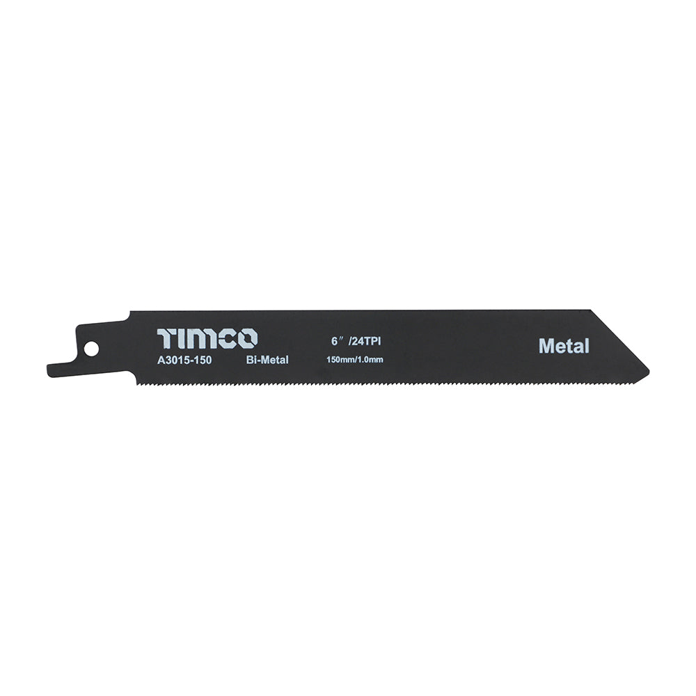This is an image of Timco - Reciprocating Saw Blades - Metal Cutting - Bi-Metal - S922AF S922AF (5 Pieces Pack) A3015-150