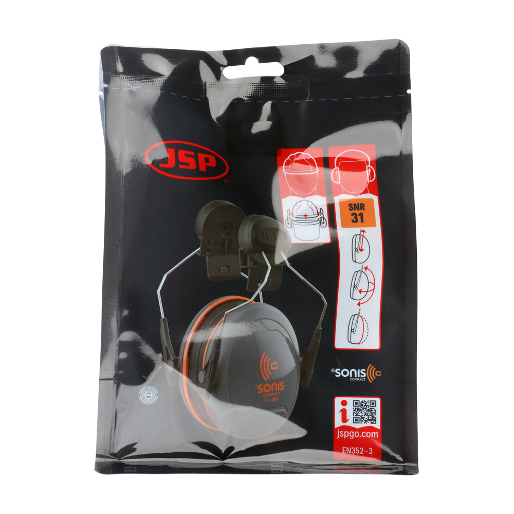 This is an image of Timco - SonisÀš® Compact Helmet Mounted Ear Defenders - 31dB SNR 31dB SNR (1 Each Bag) AEB0300CY000