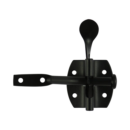 This is an image of Timco - Automatic Gate Latch - Black 2" (1 Each Plain Bag) AGLMBB