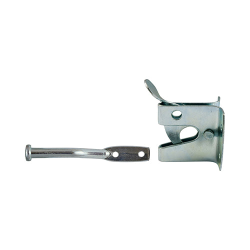 This is an image of Timco - Automatic Gate Latch - Zinc 2" (1 Each TIMbag) AGLMZP