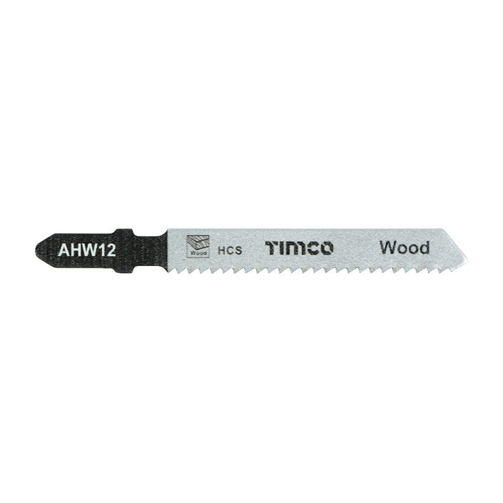This is an image of Timco - Jigsaw Blades - Wood Cutting - HCS Blades - T119B T119B (5 Pieces Pack) AHW12