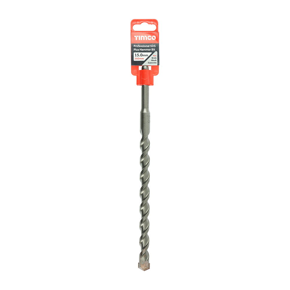 This is an image of Timco - Professional SDS Plus Hammer Bit 15.0 x 260 (1 Each Clip) AP15260