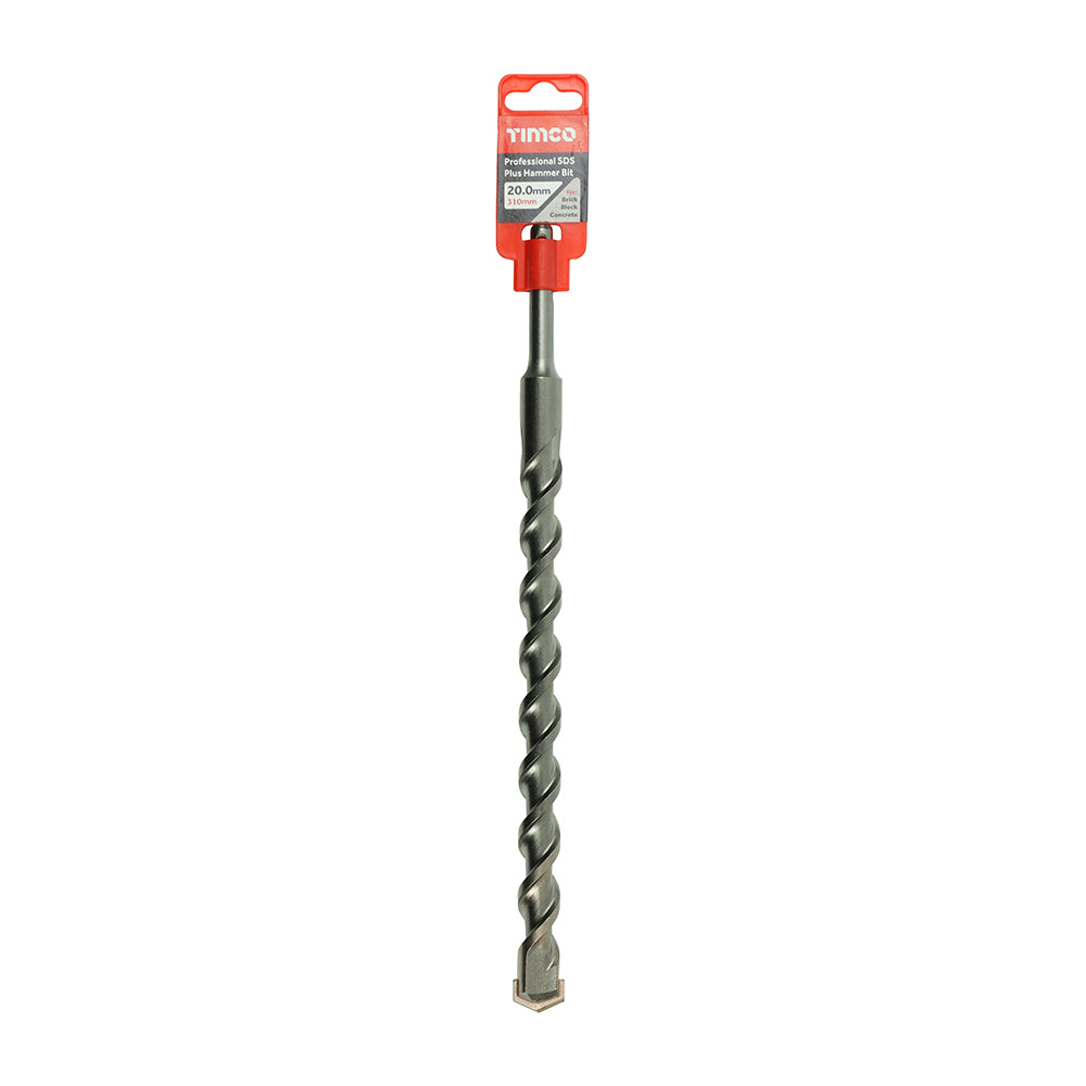 This is an image of Timco - Professional SDS Plus Hammer Bit 20.0 x 310 (1 Each Clip) AP20310
