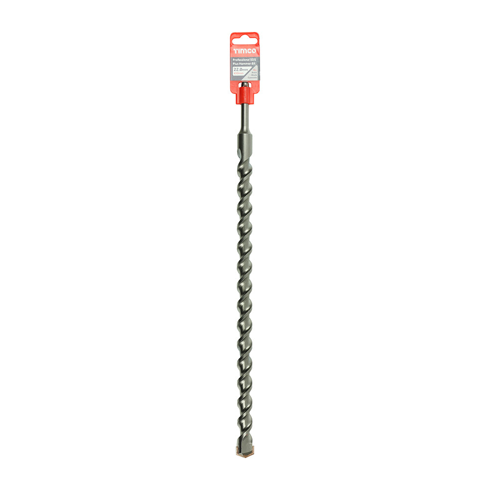 This is an image of Timco - Professional SDS Plus Hammer Bit 22.0 x 450 (1 Each Clip) AP22450
