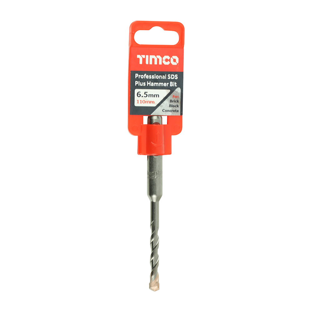 This is an image of Timco - Professional SDS Plus Hammer Bit 6.5 x 110 (1 Each Clip) AP65110