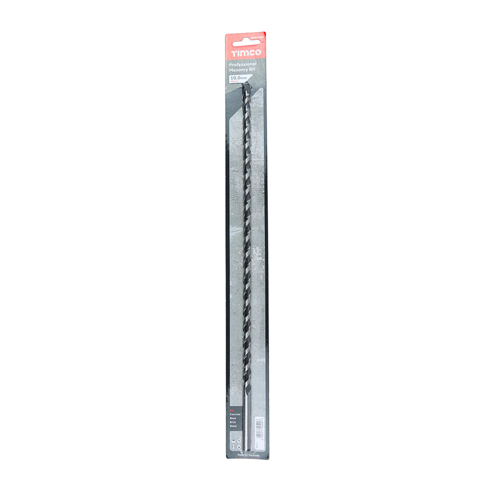 This is an image of Timco - Professional Masonry Bit 10.0 x 400 (1 Each Blister Pack) APM10400