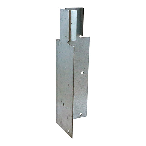This is an image of Timco - Arris Rail Mortice Brackets - Galvanised 200 x 62 x 62 ARBM200