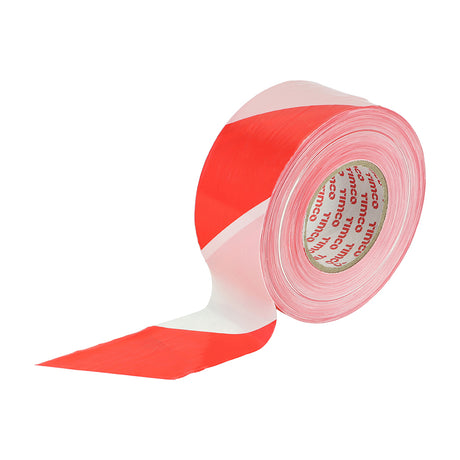 This is an image of Timco - Barrier Tape - Red & White 500m x 70mm (1 Each Box) BART500