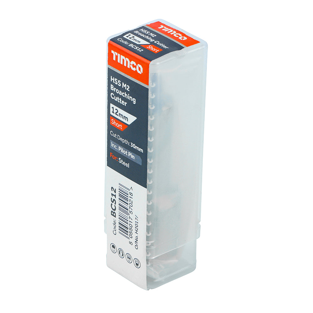 This is an image of Timco - Broaching Cutter - Short 12 x 30 (1 Each Tube) BCS12